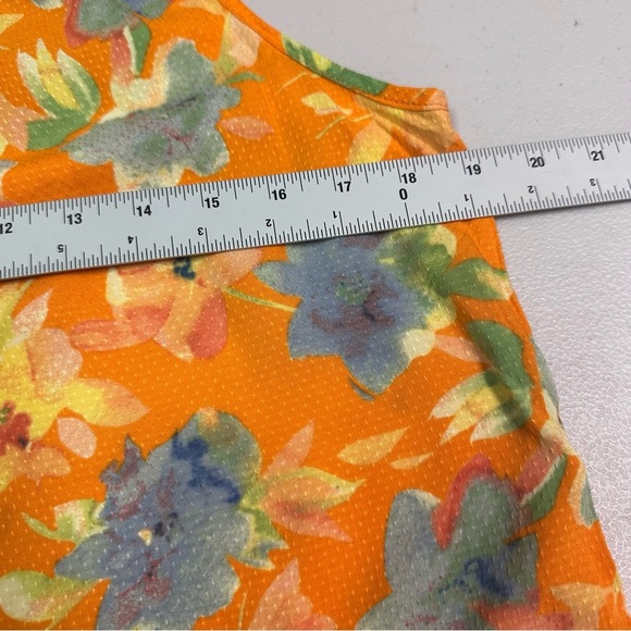 Cynthia Rowley Women’s Orange Floral Top - Size S - Picture 4 of 6
